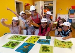 Bastelgruppe Kinderanimation Schlosscamping Volders